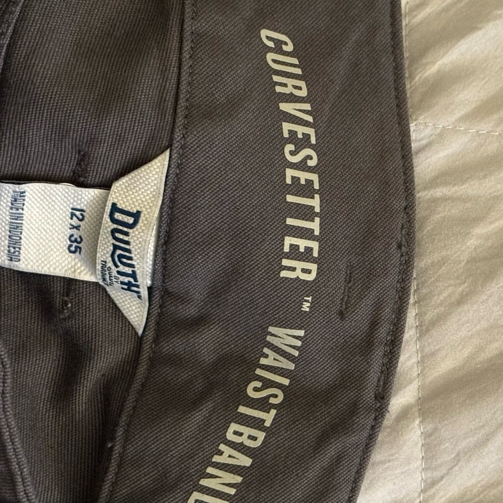 Duluth Trading Co Gray Fire hose Flex Skinny Cargo Pants - Picture 5 of 9